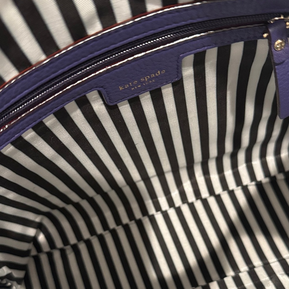 Kate Spade Purple Leather Shoulder Bag - Picture 11 of 14